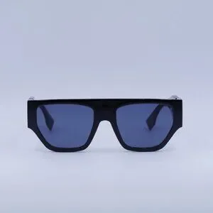 ?️ New Fendi FE40108U 01V Sunglasses - Shiny Black Frame, Light Blue Lenses Fendi | Accessories | New Fendi Fe408u 01v Sunglasses Shiny  main image 3